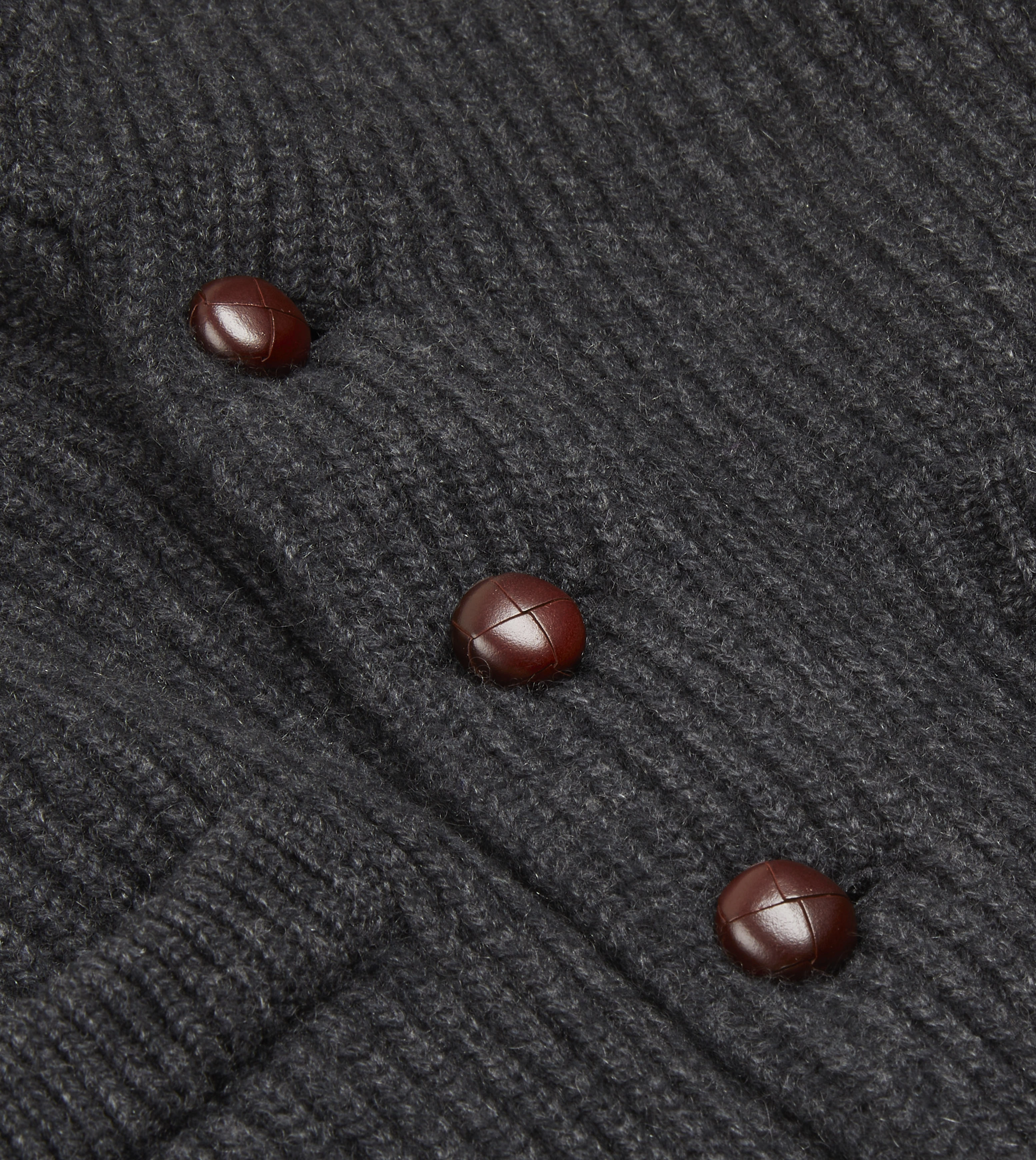 All Time Charcoal Cashmere Shawl Collar Cardigan