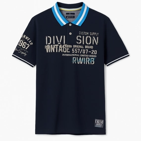Reward Men Navy Blue Polo Odor-resistant