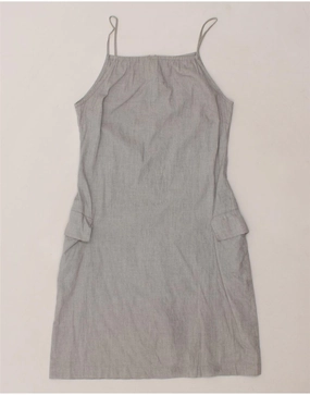 Soft cotton blend dress DKNY Girls Sleeveless A-Line Dress 15-16 Years Grey Cotton
