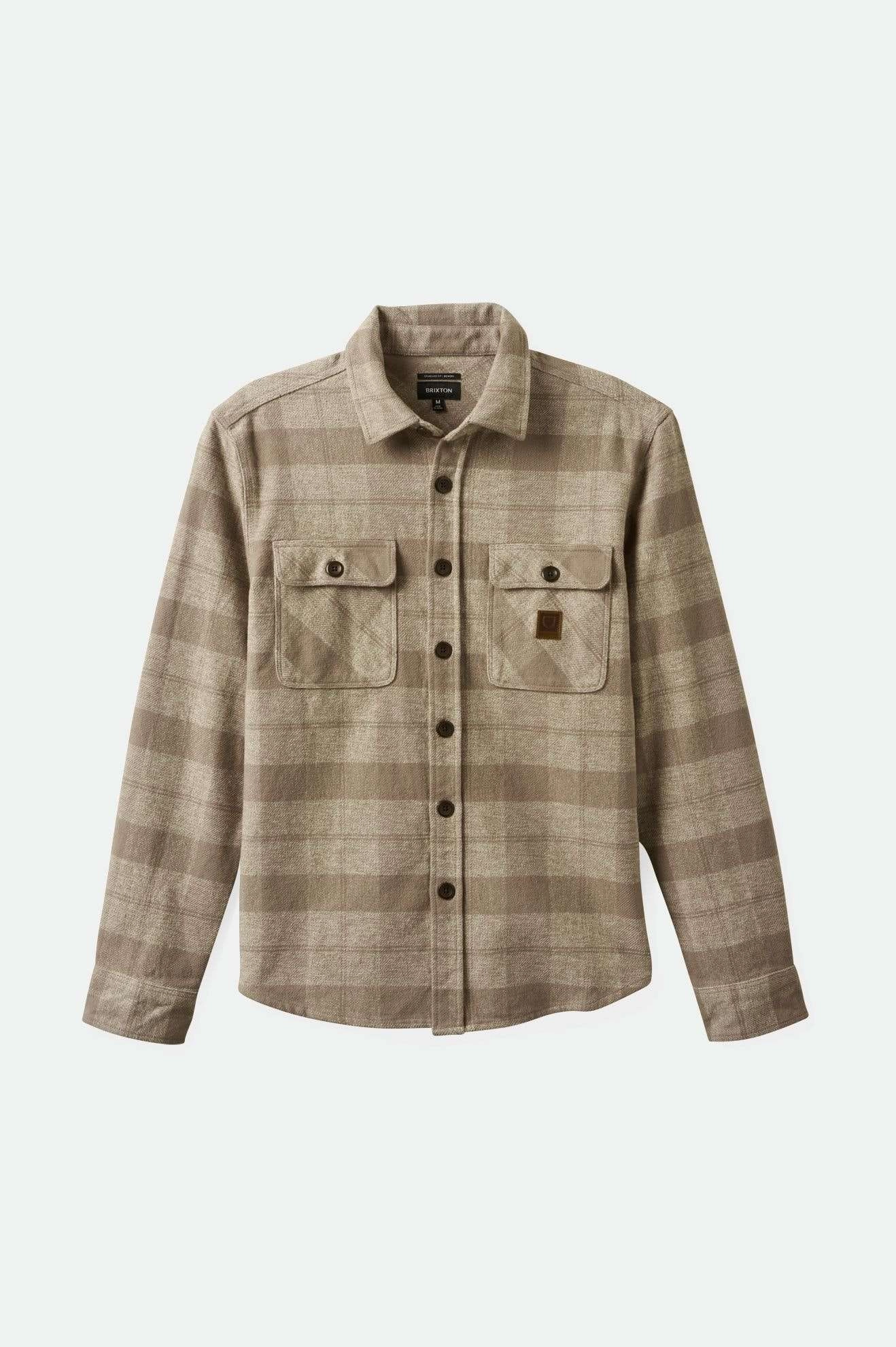 Chic Ensemble Odor Resistant Bowery Heavyweight L/S Flannel - Off White/Cinder Grey