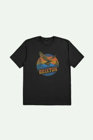 anniversary Casual Comfort Wear Ridgewood S/S Tailored T-Shirt - Black