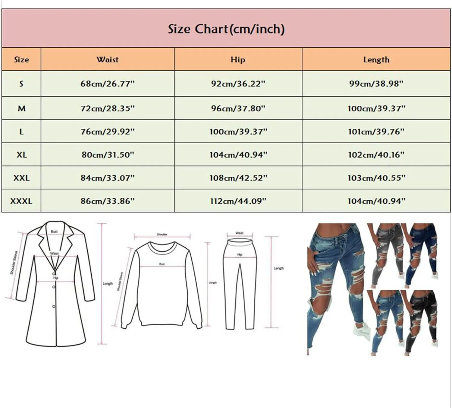 Ripped Jeans for Women Straight Leg Skinny Slimming Ankle Capri Denim Jeans Cropped Button Elastic Waist Petite Jeans