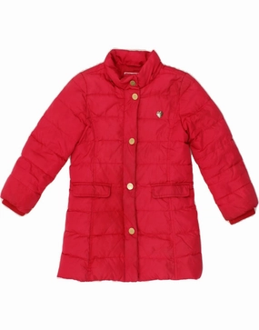 Smart Design Smooth Texture ARMANI JUNIOR Boys Padded Coat 4-5 Years Pink