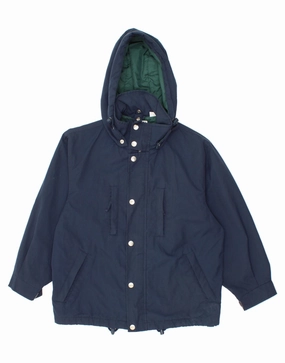 NonIrritating Tagless Neck FILA Boys Oversized Hooded Windbreaker Jacket 9-10 Years Navy Blue