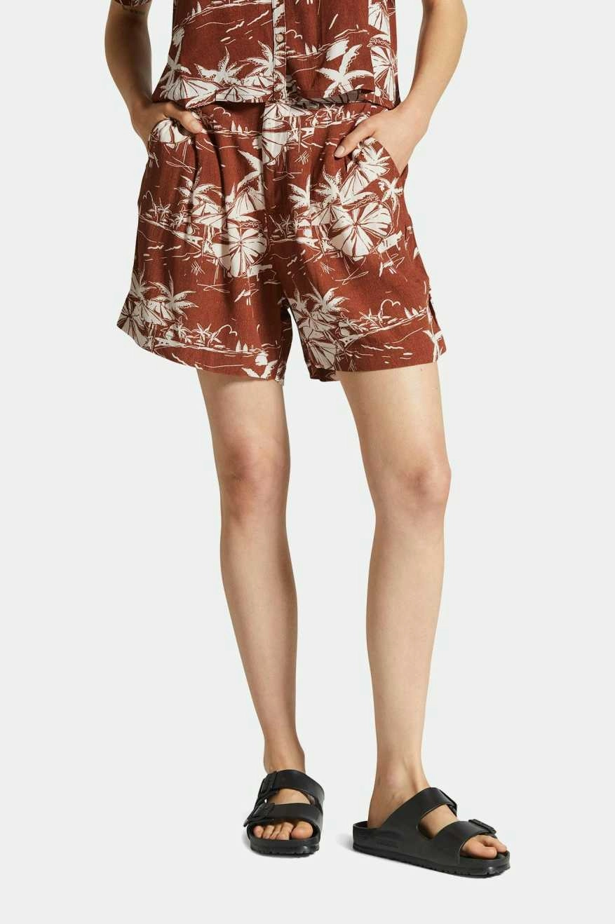 Riviera Short - Sepia Anti-bacterial Quick Adjust Toggles