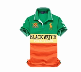 LowImpact Manufacturing color blocking RL Black Watch Polo Team Men Polo