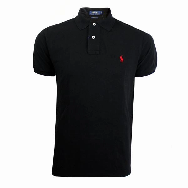 RL Small Pony Black Men Polo Complementary Colors Quick Dry Material