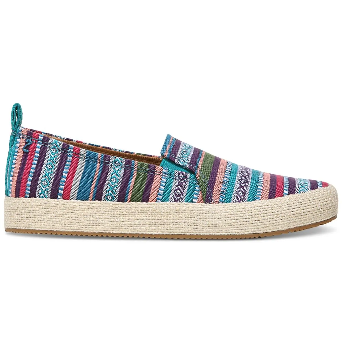 Roma Womens Canvas Slip On Loafers High   Quality Casual Walk