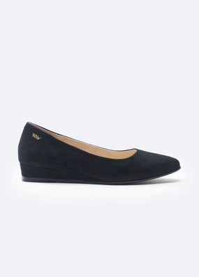 Roma Suede Flats Label Look Smooth Shift