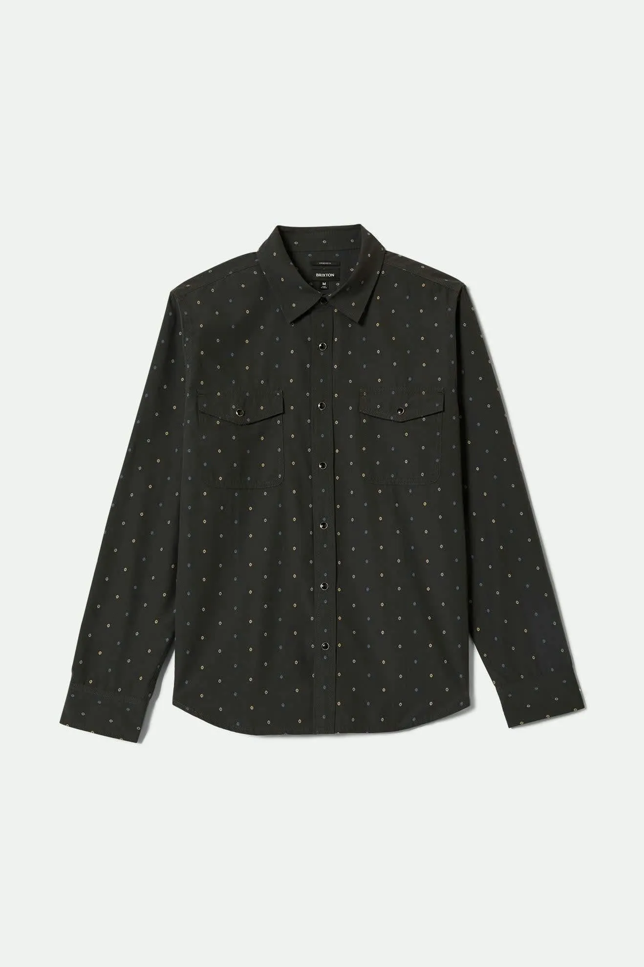 Modern Fit vacation wear Wayne Western L/S Shirt - Asphalt Black