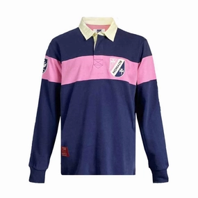 Relaxing Day Plus Size Rugby Ellis Long Sleeve Men Polo