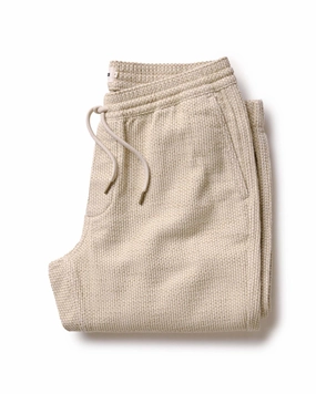 The Apres Pant in Natural Sashiko Minimalist Look