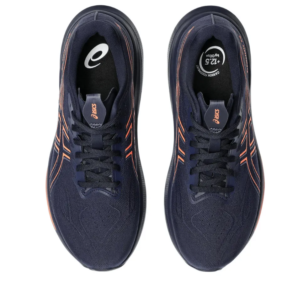 cross - country running ASICS Men's GT-2000 v14 Running Shoes in Midnight/Vivid Coral AW25