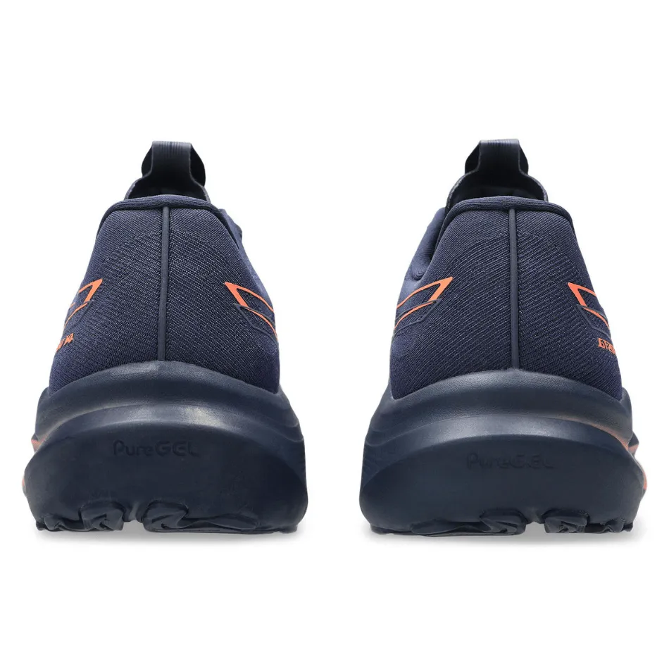 Footbed Contouring flexible - sole - feature shoes ASICS Men's GT-2000 v14 Running Shoes in Midnight/Vivid Coral AW25