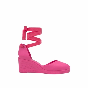 Women's Careen Rubber Espadrille In Pink Adaptive Base