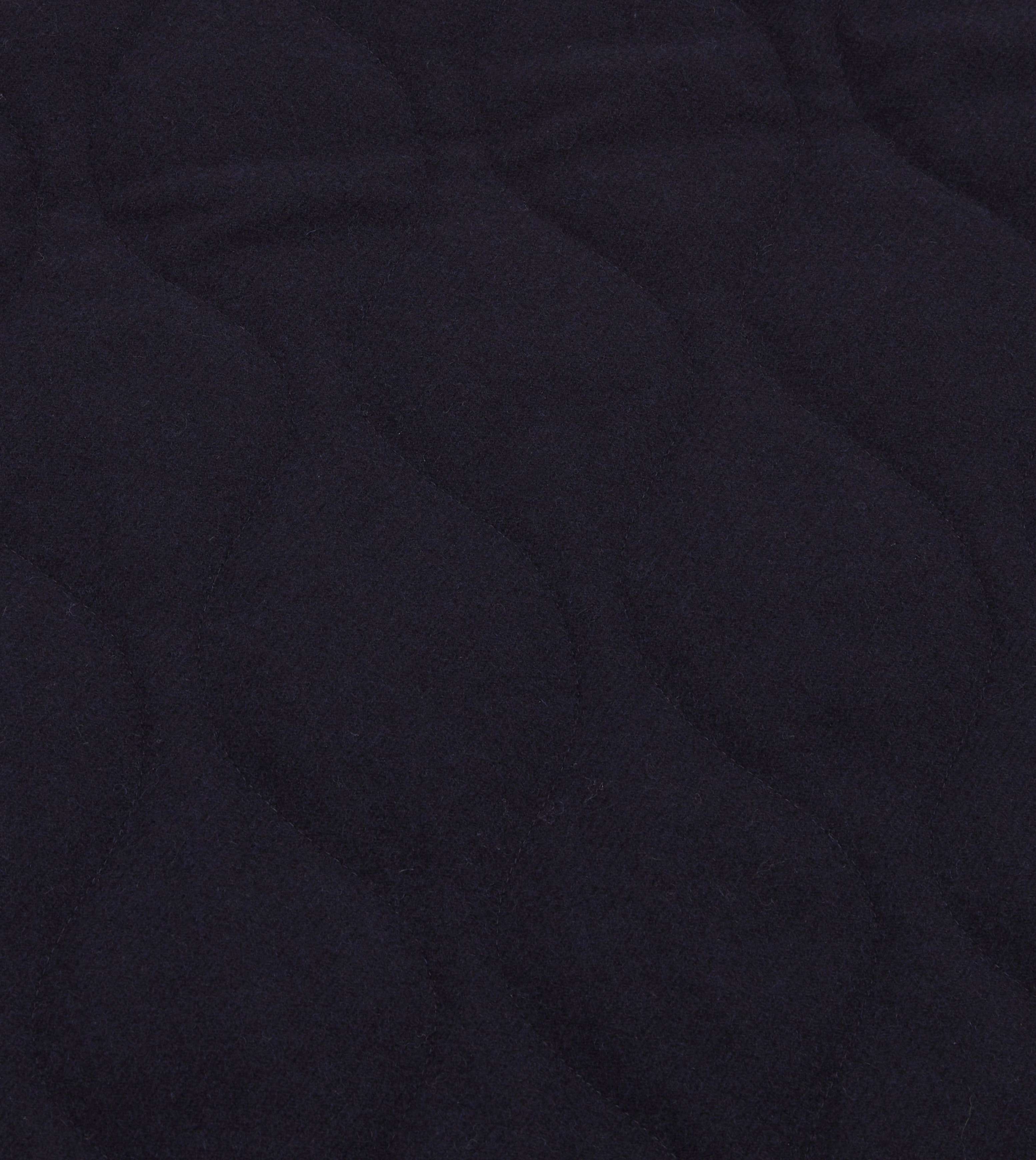 Navy Quilted Melton Wool Zip Vest Mascara gear up