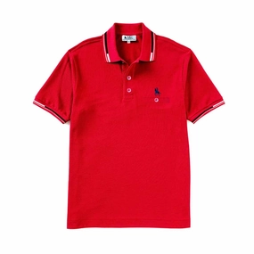 S&C Red Men Polo ThermoregulatingFabric in demand