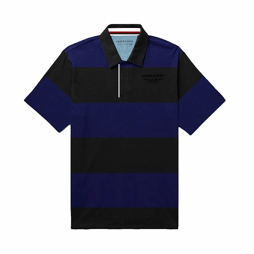 Retro nostalgia Comfortable And Trendy Saint James Nautique Men Stripe Polo