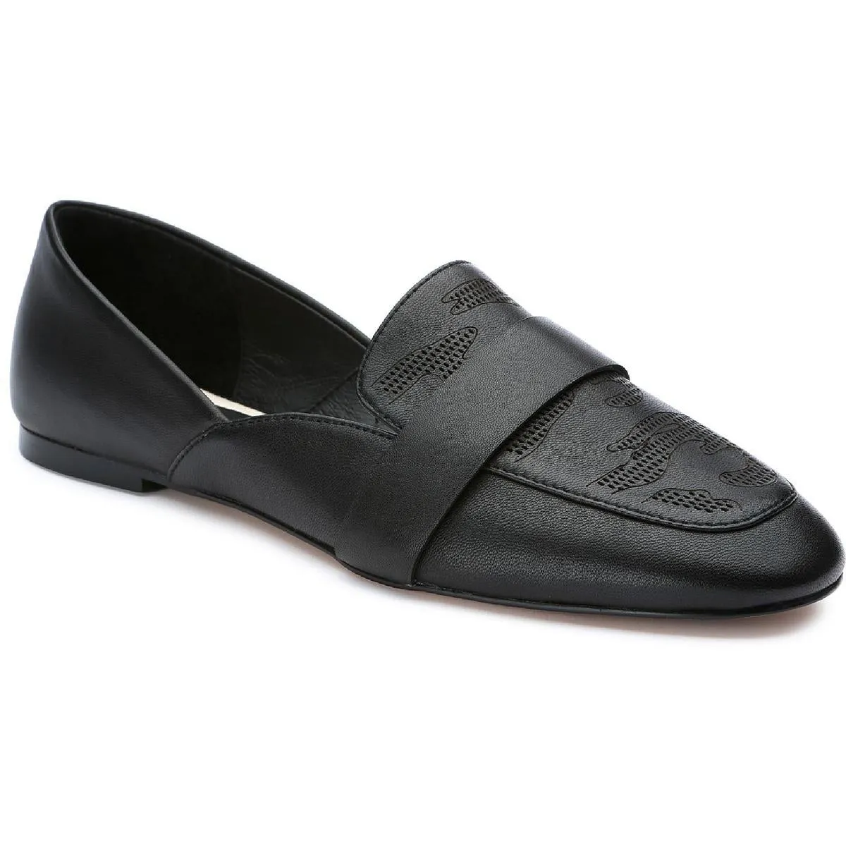 Versatile Leather Shoes Subtle Look Sass Womens Faux S Flat Smoking Loafers