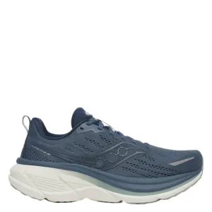Saucony Men's Hurricane 25 Running Shoes in Dusk/Iceberg AW25 running in a plateau shoes
