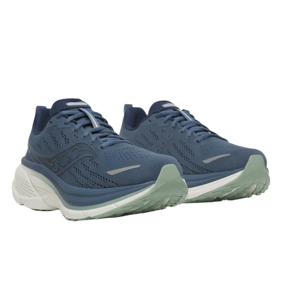 Saucony Men's Hurricane 25 Running Shoes in Dusk/Iceberg AW25 long - term use shoe durability leather - upper - feature shoes