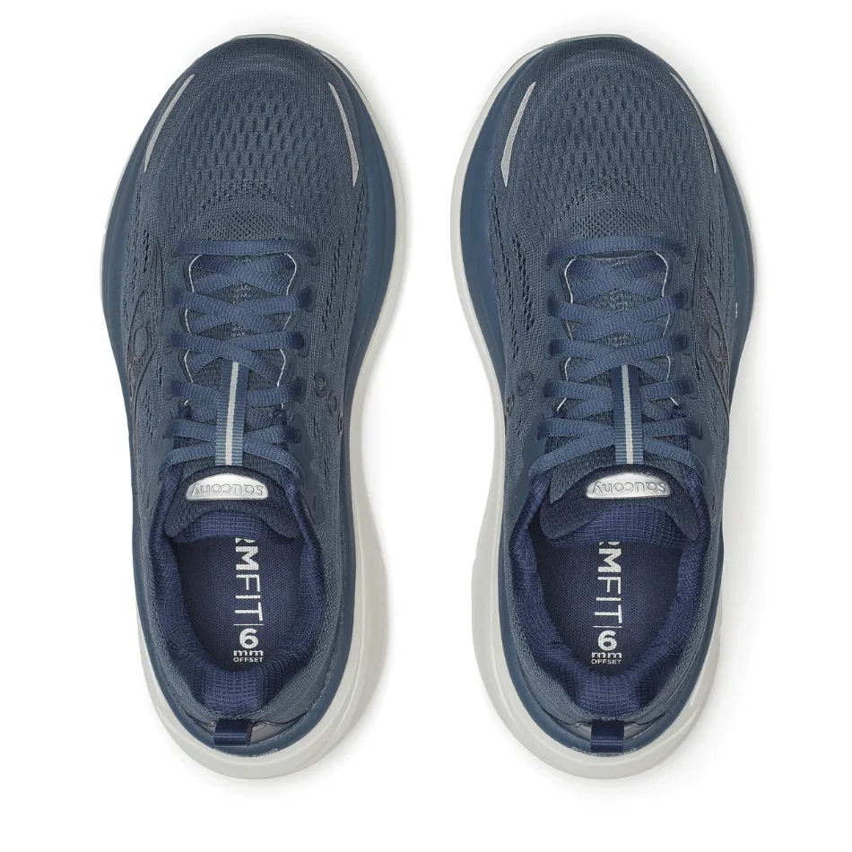 Saucony Men's Hurricane 25 Running Shoes in Dusk/Iceberg AW25 Enhanced Traction Outsole rowing shoes