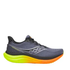 Narrow Toe Box Breathable Sole Saucony Men's Triumph 23 Running Shoes in Shadow/Vizi AW25