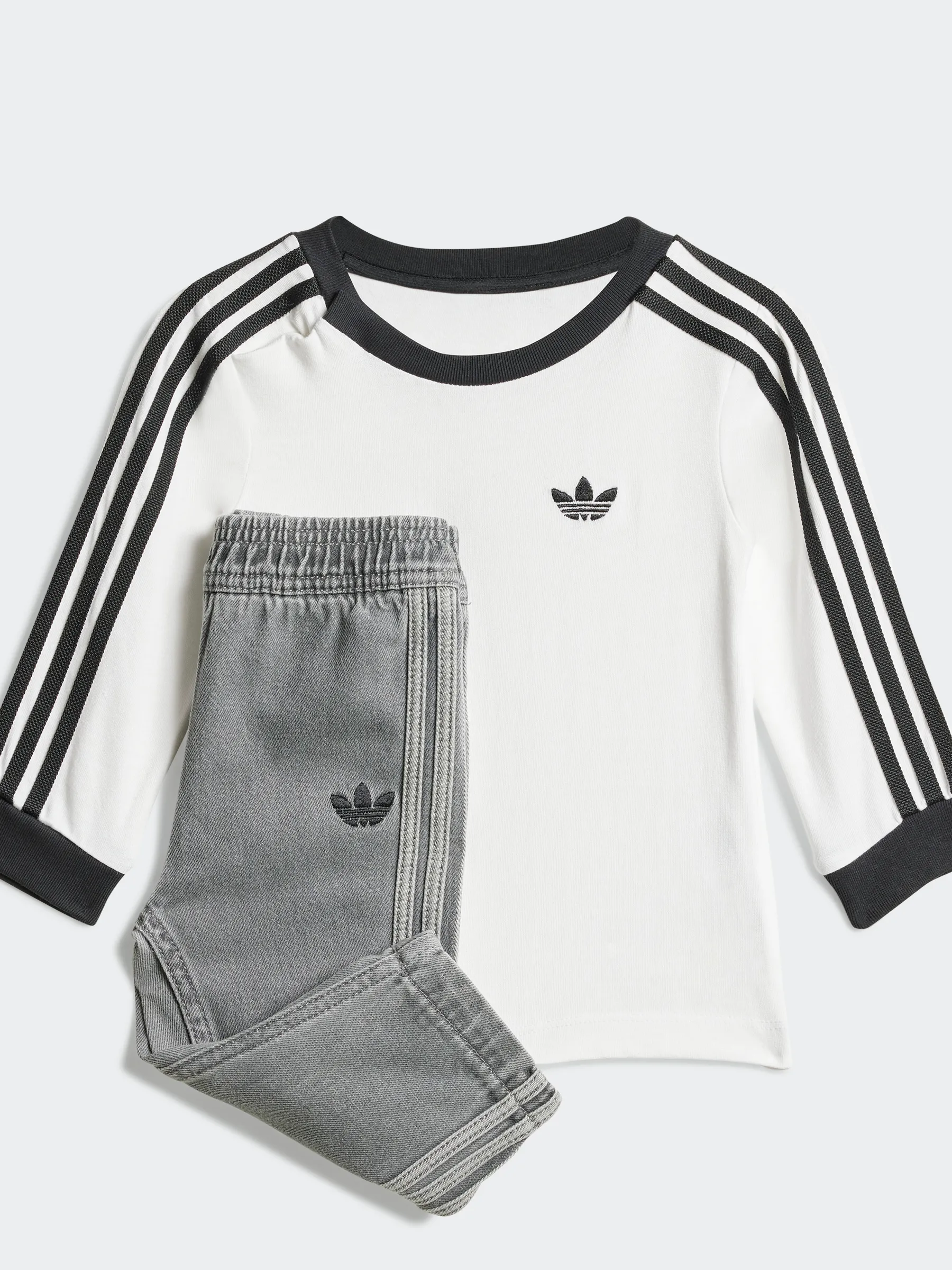 Denim Long Sleeve Set Infants Relaxed Comfort Look