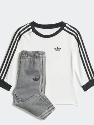 Denim Long Sleeve Set Infants Relaxed Comfort Look