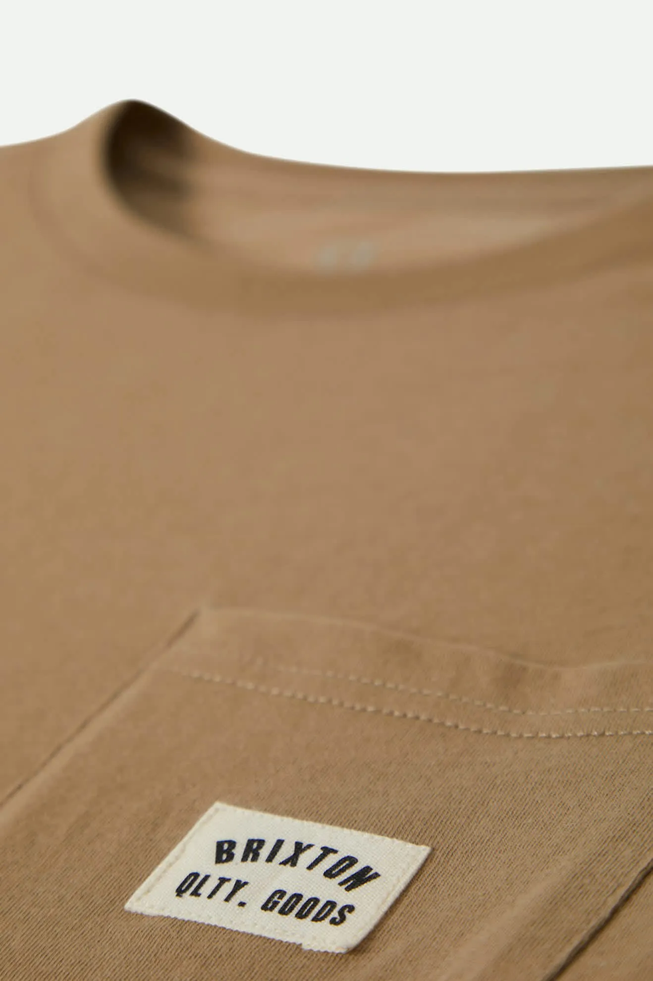 Drip Dry Fabric Woodburn S/S Tailored Pocket T-Shirt - Khaki