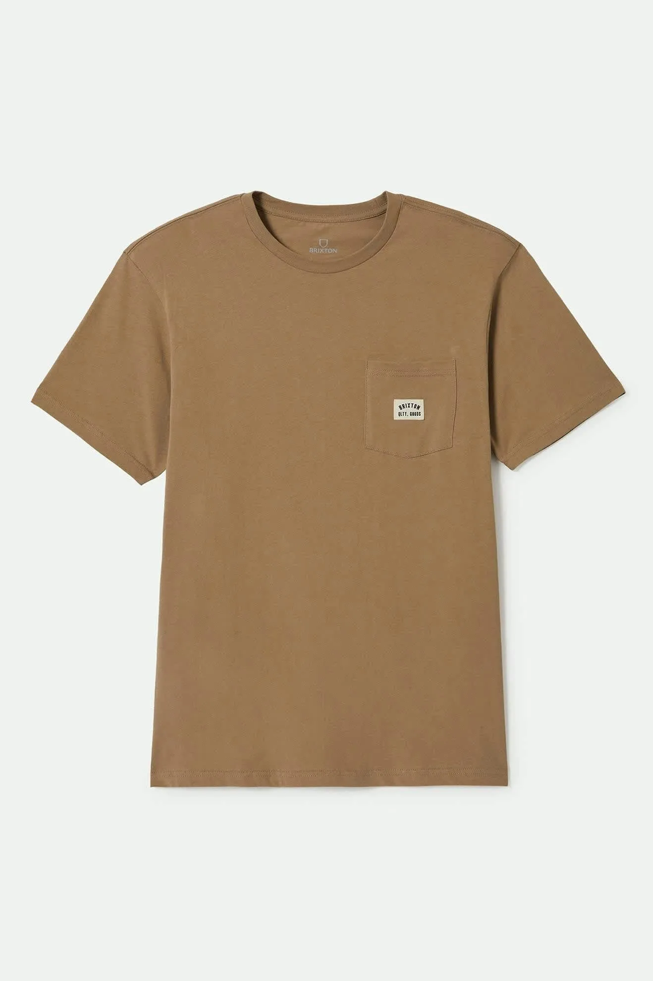 PreShrunkCotton Plus size clothing Woodburn S/S Tailored Pocket T-Shirt - Khaki