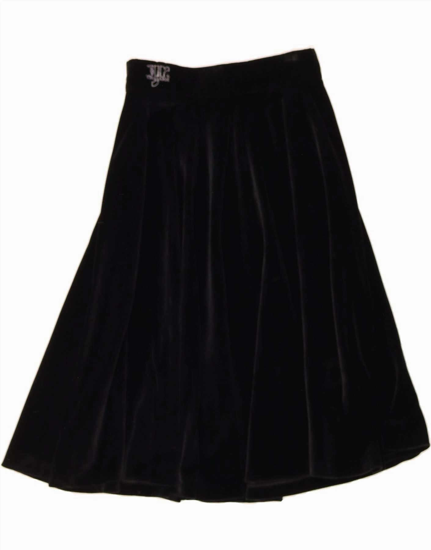 Lightweight Fabric TRUSSARDI JUNIOR Girls Velvet A-Line Skirt 15-16 Years W28 Black