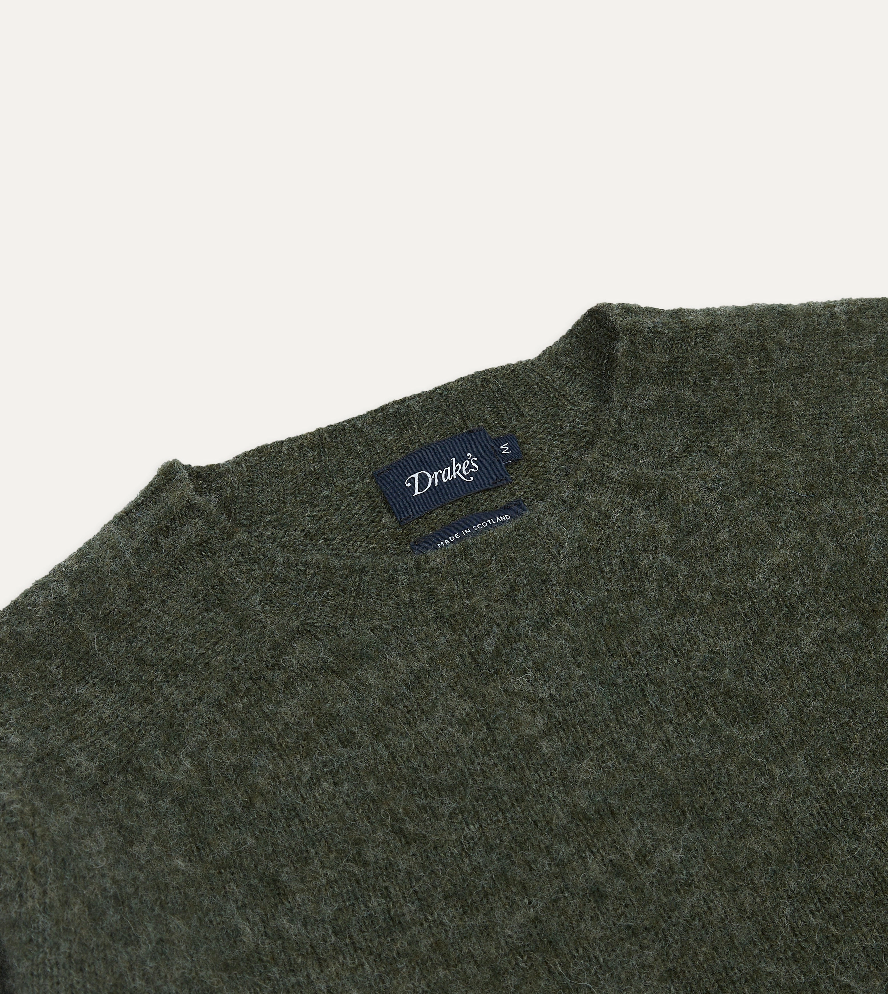 Seaweed Brushed Shetland Crew Neck Jumper Grab And Go Travel Outfit