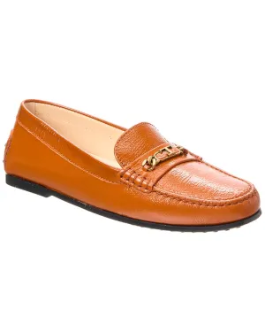 TOD??s City Gommino Leather Loafer Understated Detail Nubuck Finish