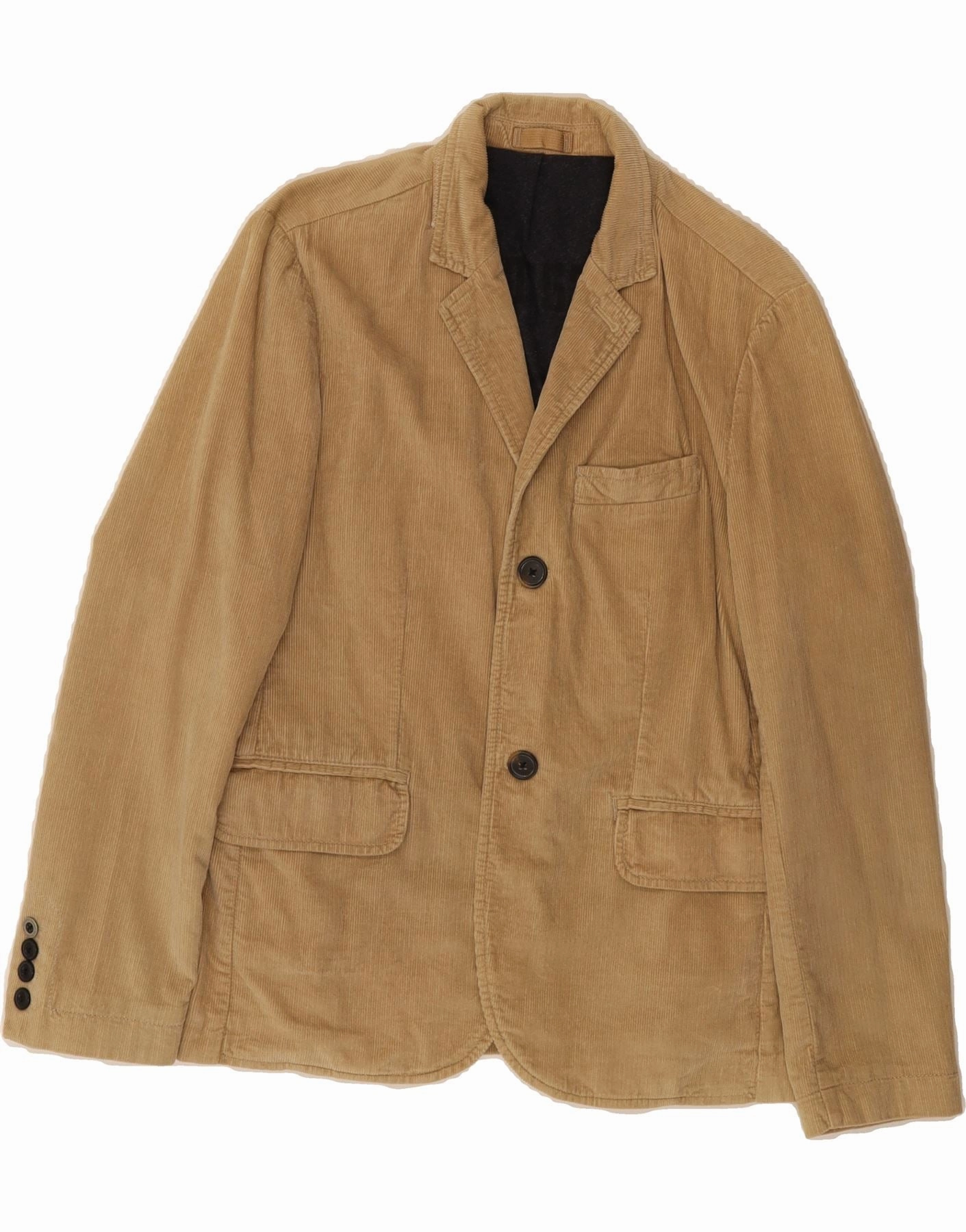 GANT Boys 2 Button Corduroy Blazer Jacket 15-16 Years 3XL Beige Cotton Adjustable Wear Light Reflective Trims