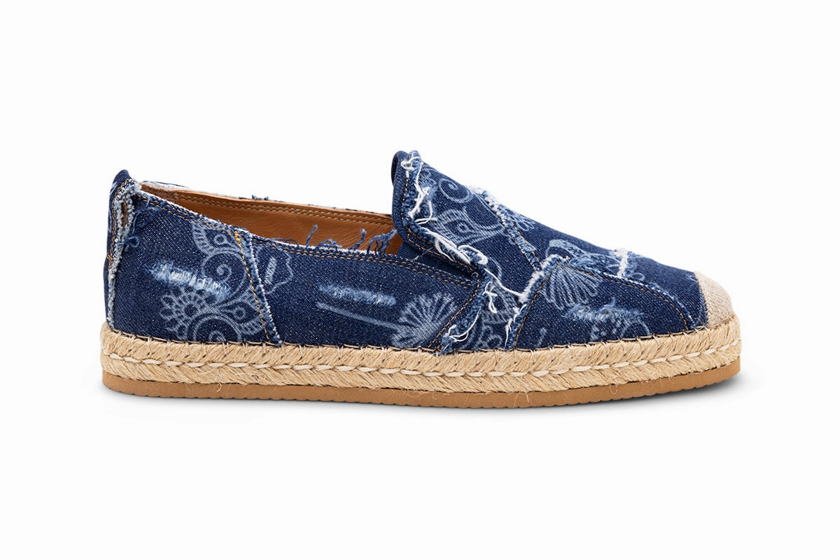 Heel Base Fondo Micro Corda Pantof.jeans Lav.