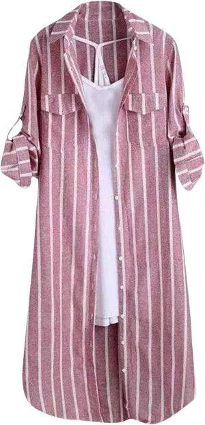SHAOBGE Plaid Shirts for Women Long Sleeve Work Shirts Open Front Cardigan Fall Outfits for Women 2024 Oversized Cardigan