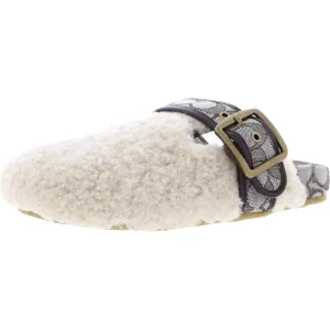 Shearling Clog Womens Lamb Fur Slip On Clogs Easy To Clean Park Path