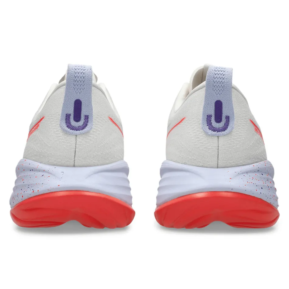elevated - heel running option ASICS Men's GEL-CUMULUS 27 TOKYO Collection Running Shoes in Cream/Edo Purple AW25
