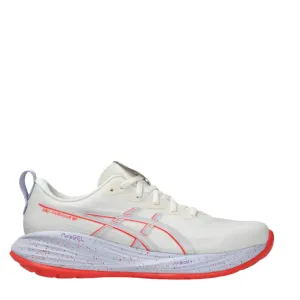 Breathable Airflow Tech ASICS Men's GEL-CUMULUS 27 TOKYO Collection Running Shoes in Cream/Edo Purple AW25