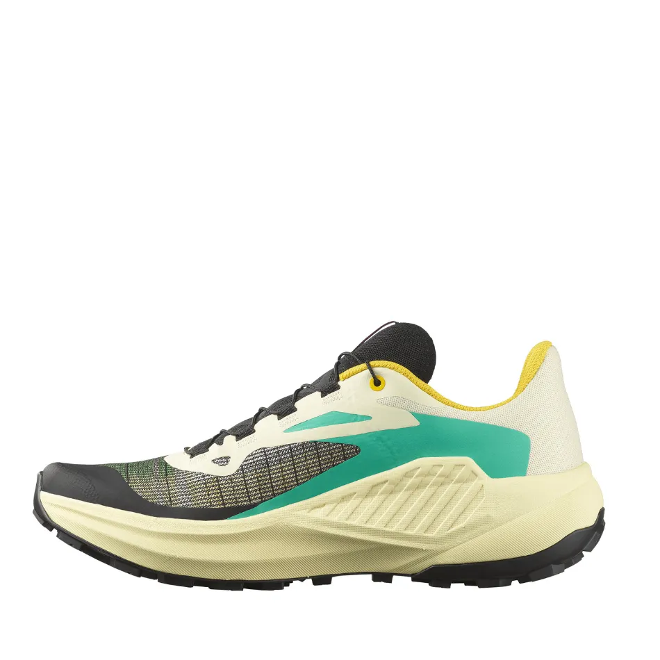 Salomon Men's Genesis Running Shoes in Transparent Yellow/Black/Willowherb AW25 memorable - running