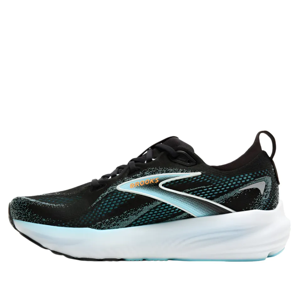 Brooks Men's Glycerin 22 Running Shoes in Black/Atomizer/Blazing Orange AW25 Daily Routine