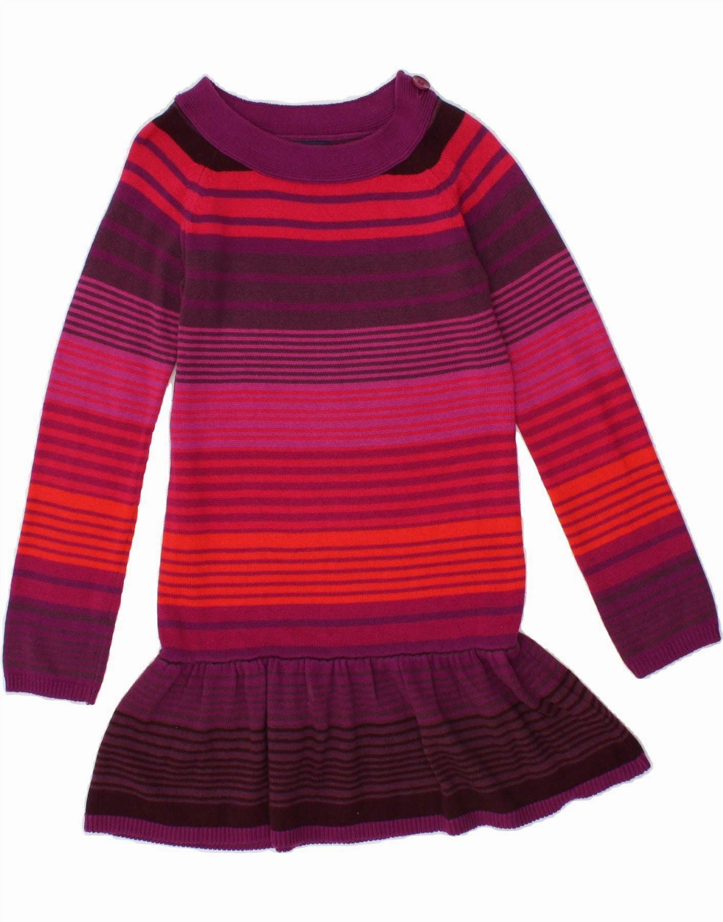 Refined fit Chic and Cozy Wear GAP Girls Jumper Dress 8-9 Years Multicoloured Striped Cotton