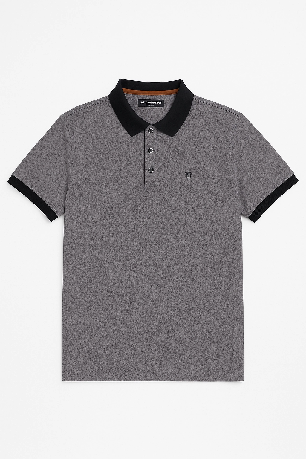 Armand Thiery Men Grey Polo Classic Fit Beachwear