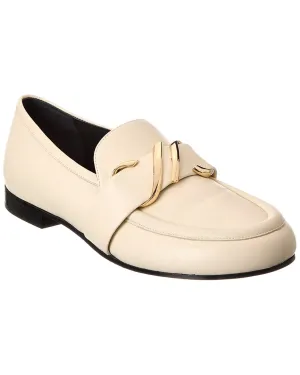 soft fit Fashionable Comfort Shoes Proenza Schouler Monogram Plaque Leather Loafer