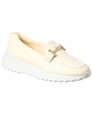 TOD??s Leather Loafer Coffee Spot Lane Forest Lane