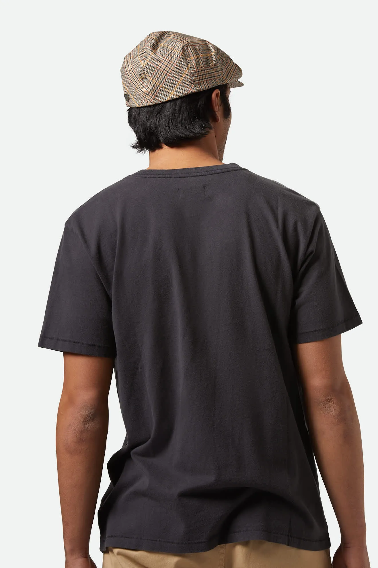 Vintage Reserve S/S Henley - Black Sol Wash Sustainable RibbedNeckBanding