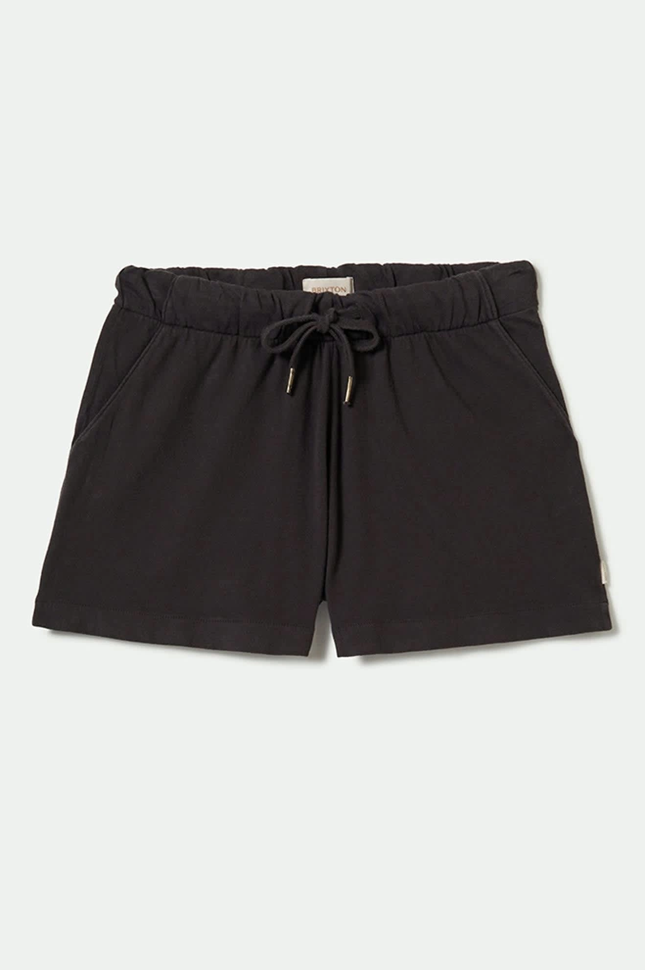 Carefree Organic Garment Dyed Lounge Short - Black Flexible Cut