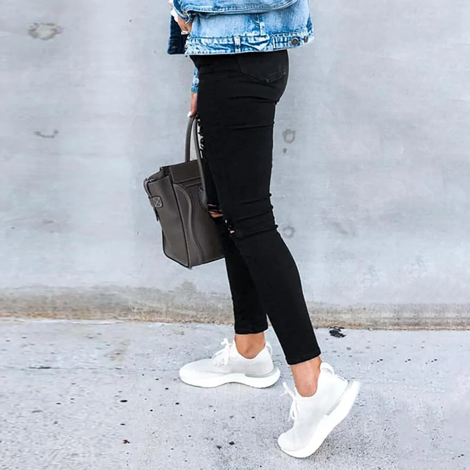 Skinny Jeans for Women Slim Fit Jeans Mid Rise Jeans Baggy Jeans Stretch Jeggings Tummy Control Trousers Y2K Denim Jeans