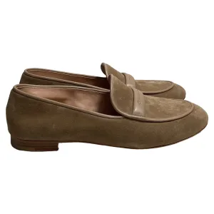 Forest trail Gianvito Rossi Maxime Logo Loafers in Brown Suede